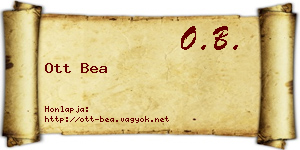 Ott Bea névjegykártya